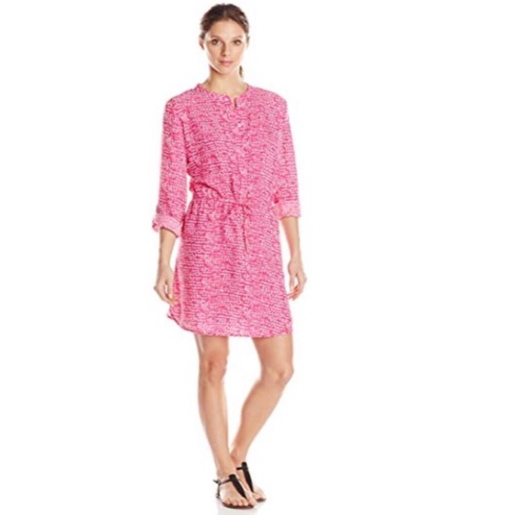 Mott50 Charlotte UPF 50 hot pink dress size Small - Picture 2 of 7